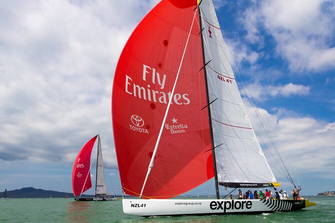 America's Cup Sailing on Auckland's Waitemata Harbour - Stop 1 on Waitemata Harbour: the views and the feel of real motion