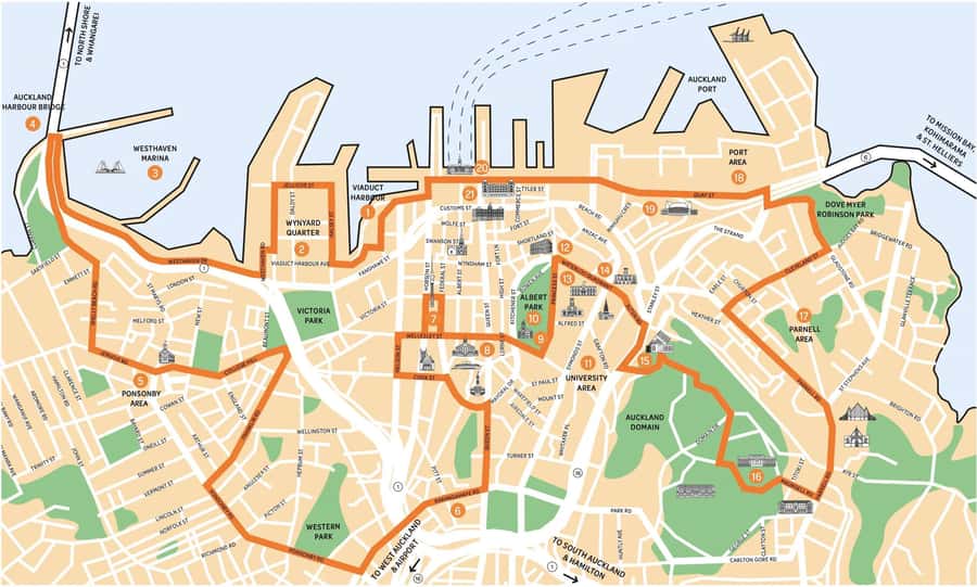 Auckland: GoGuided Auckland City Tour - Parnell and Auckland CBD, with a finish that helps your next step