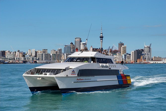 Auckland Harbour Cruise - Passing Under the Auckland Harbour Bridge and Spotting Bungy Jumpers