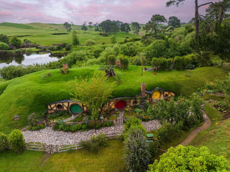 Auckland: Hobbiton Movie Set Day Trip with Festive Lunch - Party Marquee Buffet Lunch: Value for Food, Not Just a Theme Photo