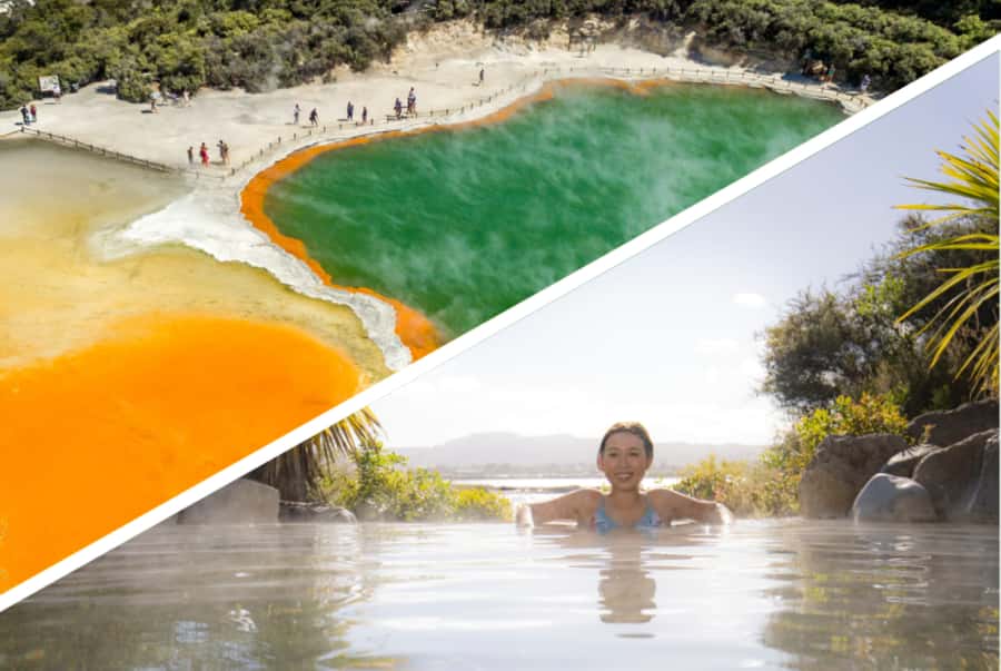 Auckland: Rotorua Highlights inc Wai-O-Tapu & Polynesian Spa - Wai-O-Tapu thermal wonder: Champagne Pool and mud that looks ancient