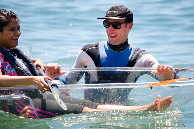 Clearyak hire at Goat Island Marine Reserve - Wet-up-to-your-knees reality: what to bring
