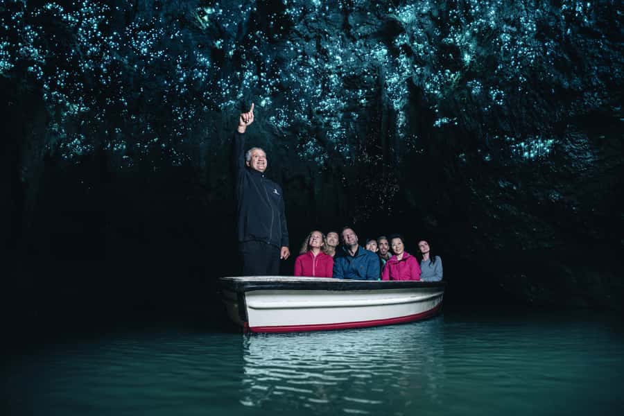 From Auckland: Hobbiton Movie Set and Waitomo Caves Tour - Waitomo Glowworm Caves: limestone first, then the starry grotto