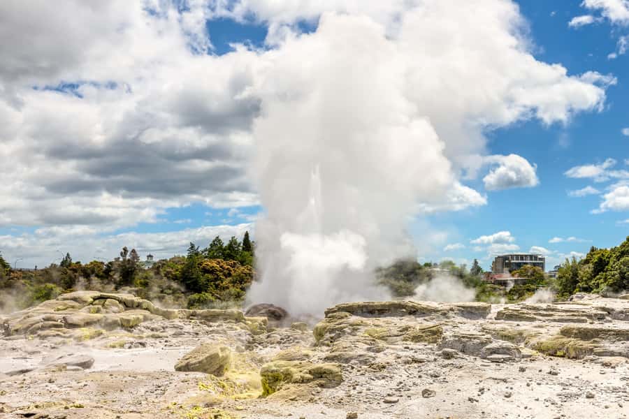 From Auckland: Hobbiton & Rotorua Tour with Lunch at Te Puia - Rotorua time: how the one-way drop changes your day