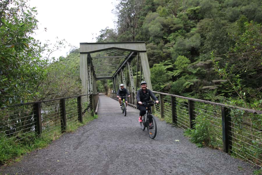 Full Day Ebike Tour - Karangahake Gorge NZ - Getting from Auckland to the trail, plus how bike sizing works