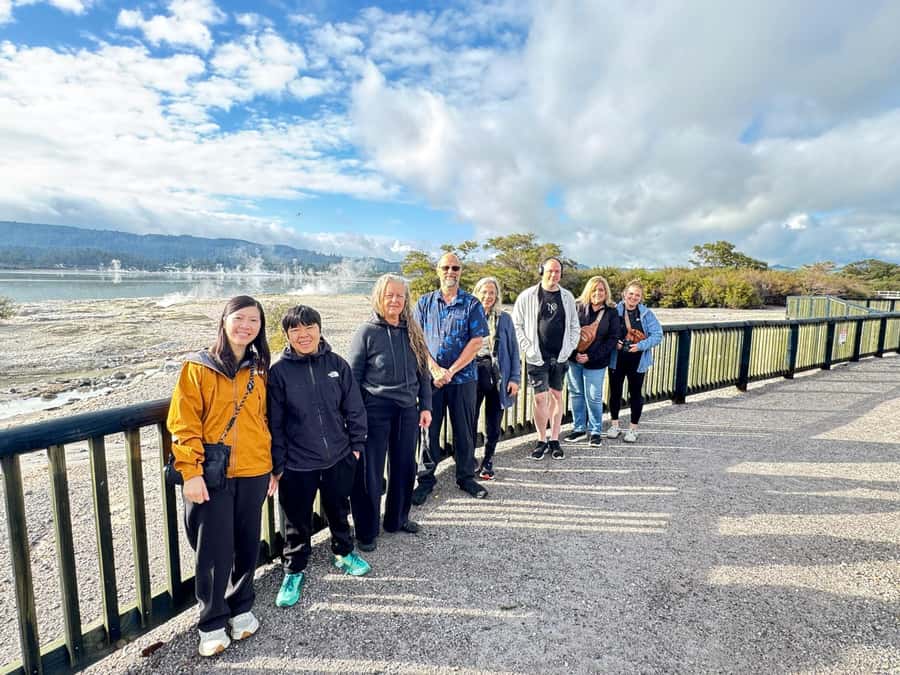 Hobbiton, Waitomo, Rotorua & Taupo 2-Day Tour from Auckland - Huka Falls and Lake Taupo: two watery stops with big payoff