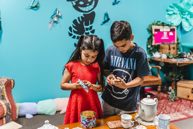 Mad Hatter's Hat Escape Room Experiences - Difficulty levels that keep kids engaged and adults challenged