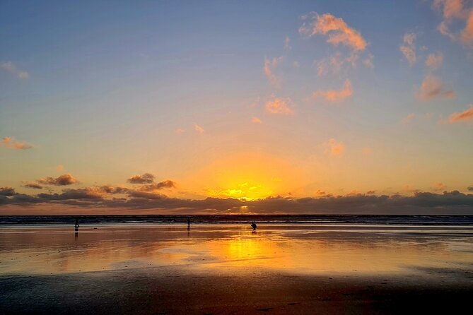 Romantic Auckland Sunset tour with Winery & Thermal pool - Muriwai Beach for sunset: black sand drama and a photo-ready finish