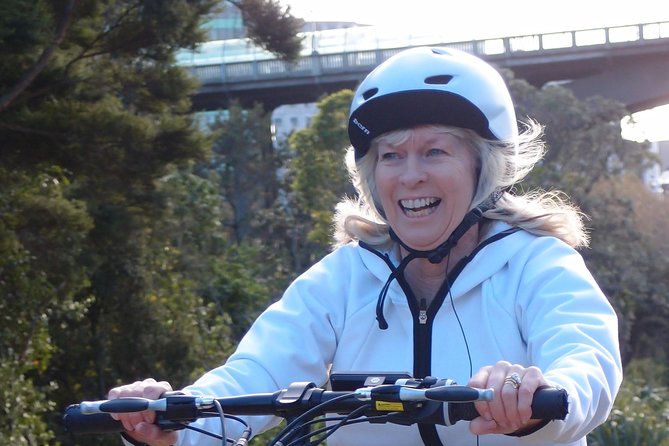 The Classic: our most popular electric bike tour of Auckland's Highlights - Silo Park and Westhaven views: the marina scale hits you fast