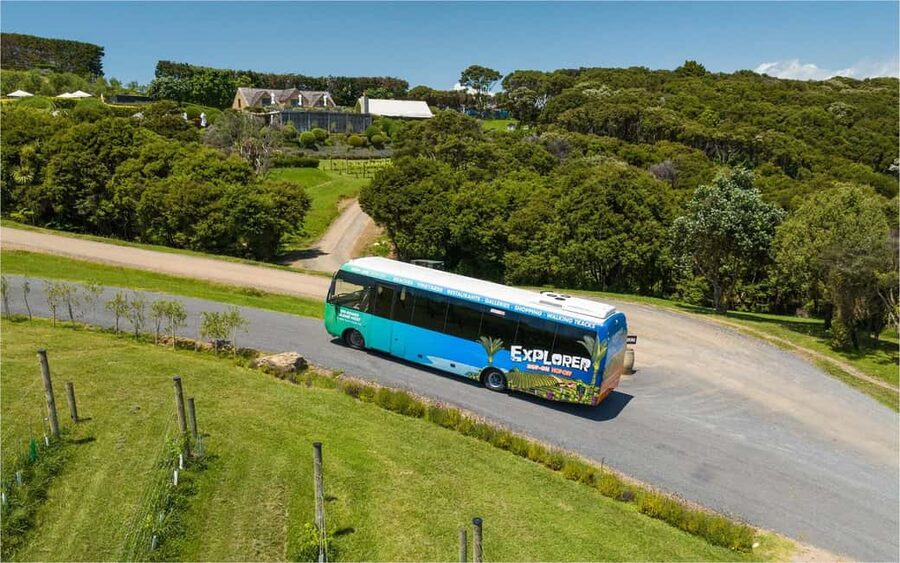 Waiheke Island: Ferry & Hop-On Hop-Off Explorer Bus Tickets - The Waiheke stops to plan around: Batch, Mudbrick, Cable Bay, and friends