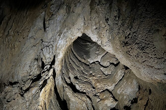 WAITOMO - Twin Caves Discovery - Private Day Tour from Auckland - Ruakuri Cave: spiral entrance, underground rivers, and close-up glowworms